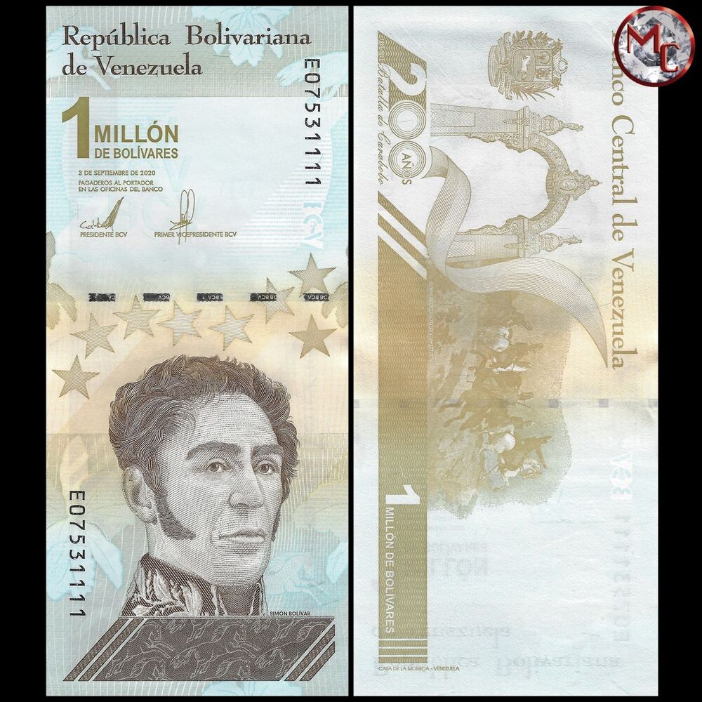 Venezuela - 1.000.000 Bolivares 2021 - Pick- NEW / B384 - Bundle 100 PCS