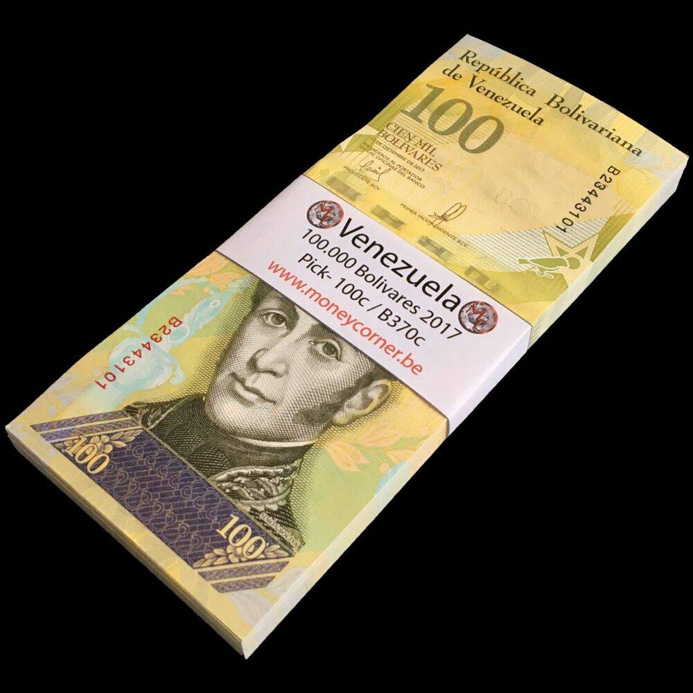 Venezuela - 100.000 Bolivares 2017 - Pick- 100c / B370c - Bundle 100 PCS
