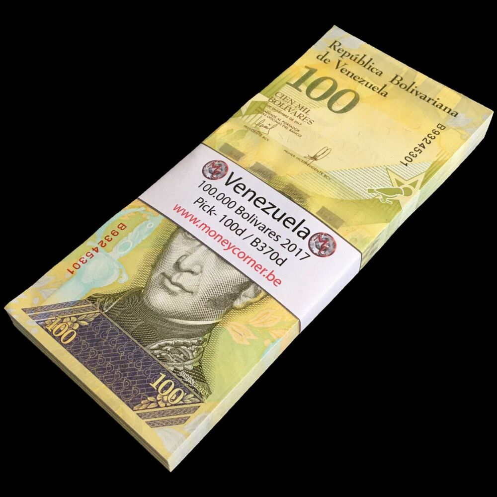 Venezuela - 100.000 Bolivares 2017 - Pick- 100d / B370d - Bundle 100 PCS