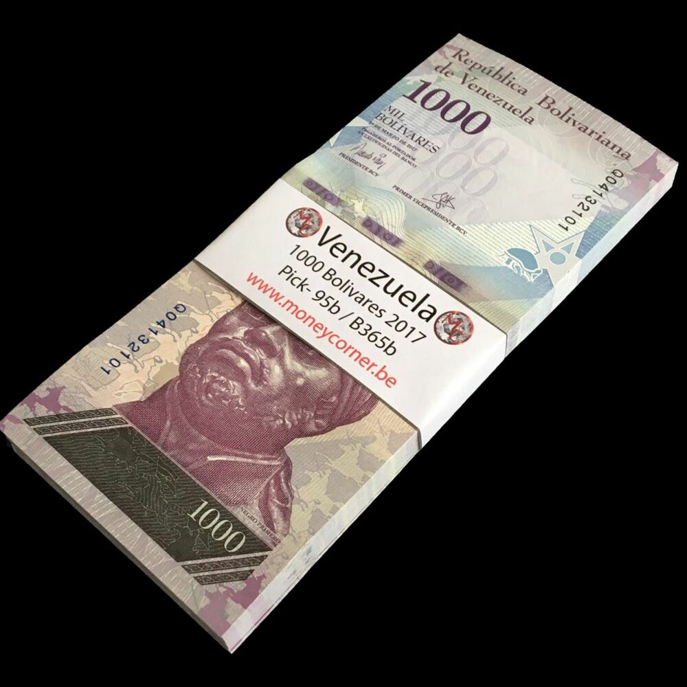 Venezuela - 1000 Bolivares 2017 - Pick- 95b / B365b - Bundle 100 PCS