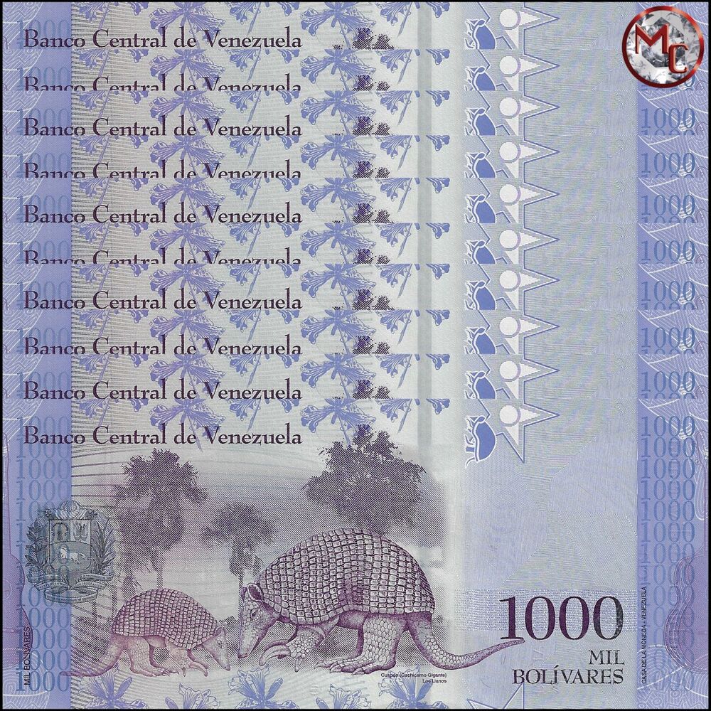 Venezuela - 1000 Bolivares 2017 - Pick- 95b / B365b - Set 10 PCS