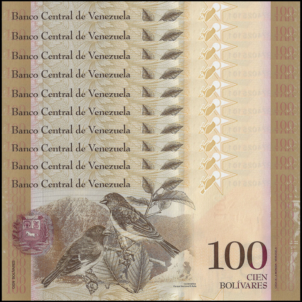 Venezuela - 100 Bolivares 2013 - Pick- 93h / B363h - Set 10 PCS