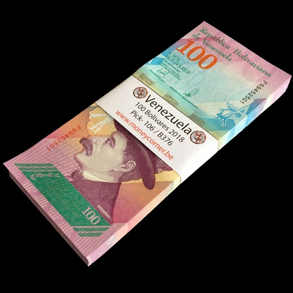 Venezuela - 100 Bolivares 2018 - Pick- 106 / B376 - Bundle 100 PCS