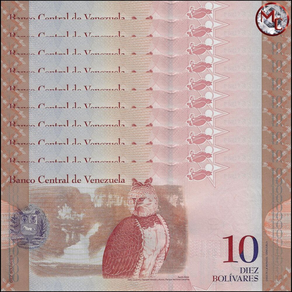 Venezuela - 10 Bolivares 2009 - PIck- 90b / B360b - Set 10 PSC