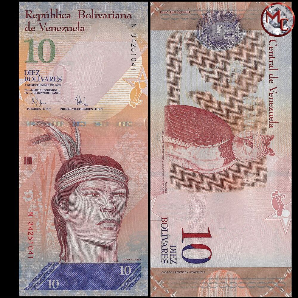 Venezuela - 10 Bolivares 2009 - PIck- 90b / B360b - Set 10 PSC