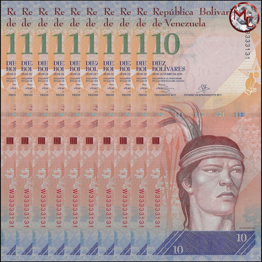 Venezuela - 10 Bolivares 2013 - PIck- 90d / B360d - Set 10 PSC