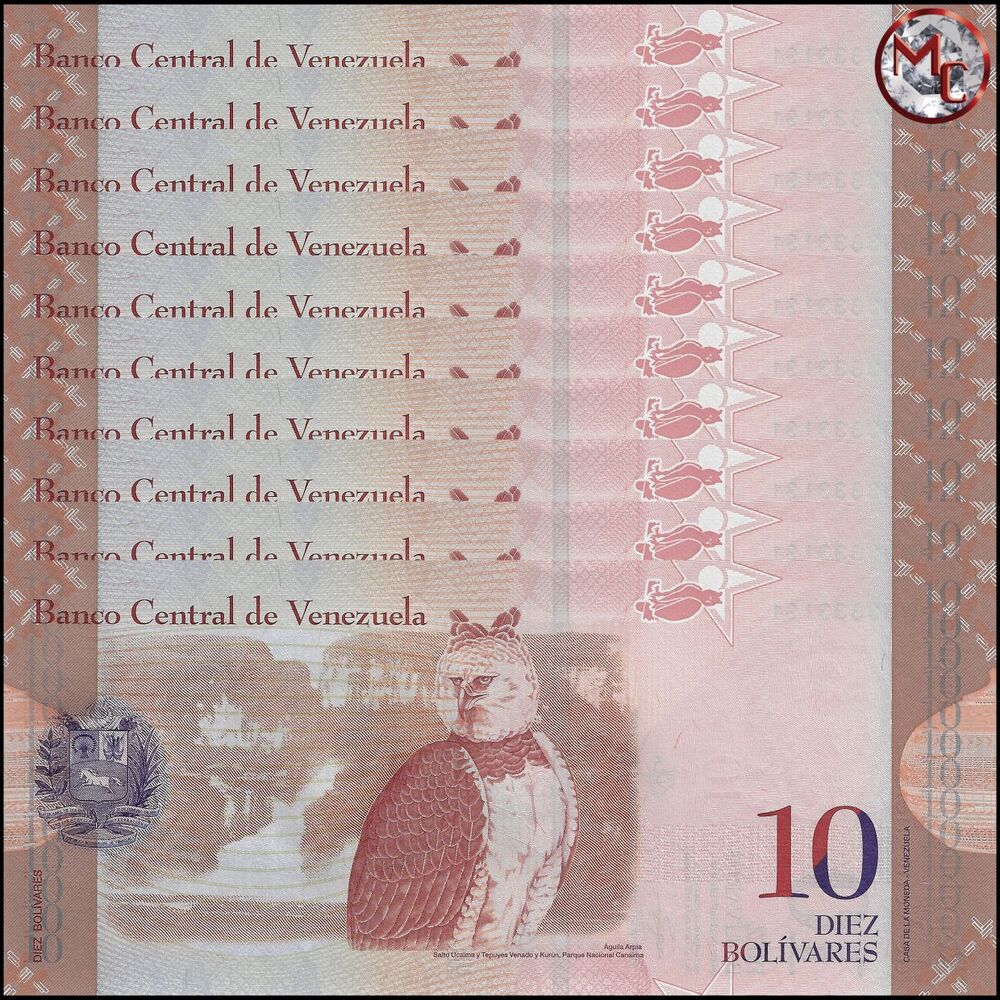 Venezuela - 10 Bolivares 2013 - PIck- 90d / B360d - Set 10 PSC