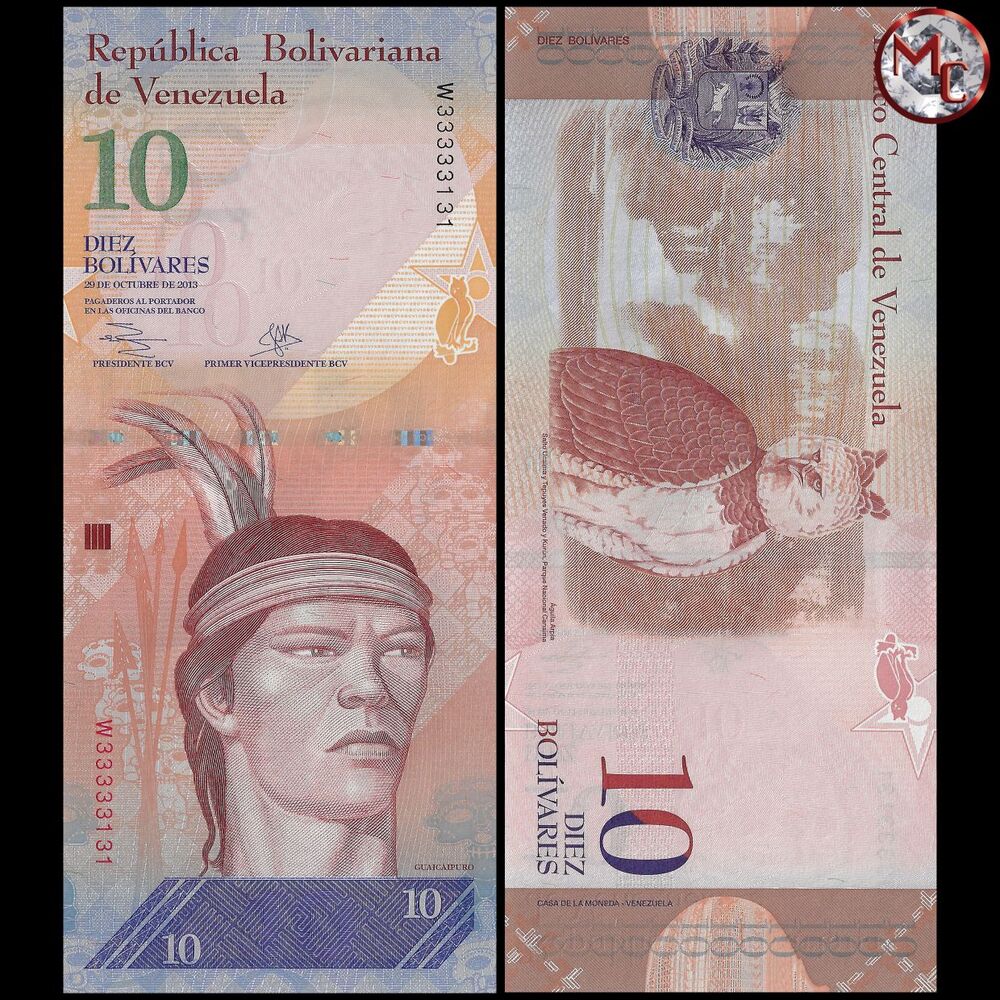 Venezuela - 10 Bolivares 2013 - PIck- 90d / B360d - Set 10 PSC