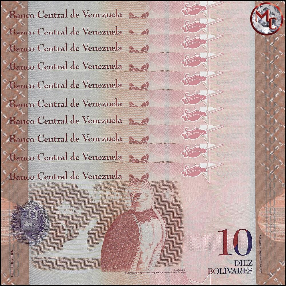 Venezuela - 10 Bolivares 2014 - Pick- 90e / B360e - Set 10 PCS