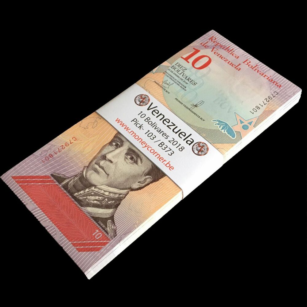 Venezuela - 10 Bolivares 2018 - Pick- 103 / B373 - Bundle 100 PCS