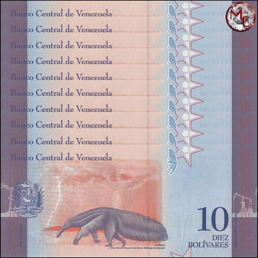 Venezuela - 10 Bolivares 2018 - Pick- 103 / B373 - Set 10 PCS