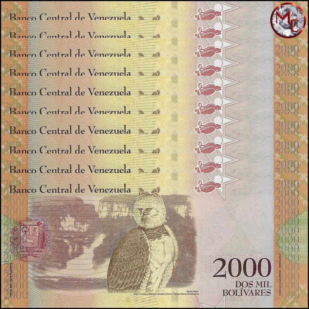 Venezuela - 2000 Bolivares 2016 - Pick- 96a / B366a - Set 10 PCS