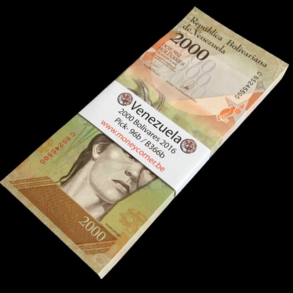 Venezuela - 2000 Bolivares 2016 - Pick- 96b / B366b - Bundle 100 PCS