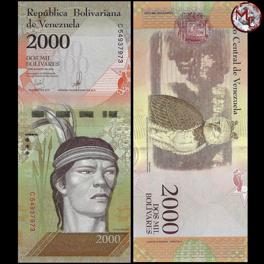 Venezuela - 2000 Bolivares 2016 - Pick- 96b / B366b - Brick 1000 PCS