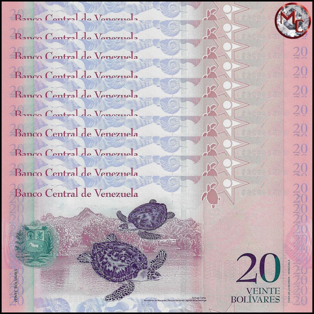 Venezuela - 20 Bolivares 2013 - Pick- 91f / B361f - Set 10 PCS