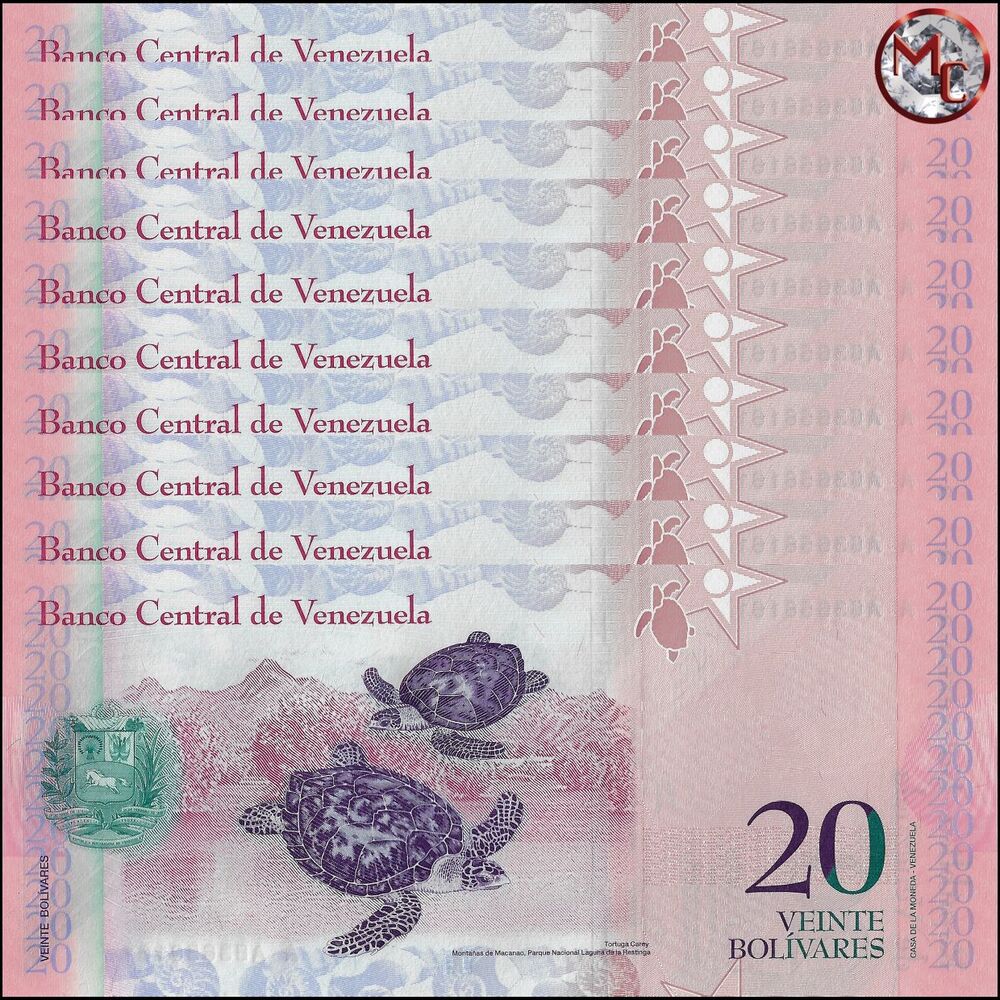 Venezuela - 20 Bolivares 2014 - Pick- 91g / B361g - Set 10 PCS