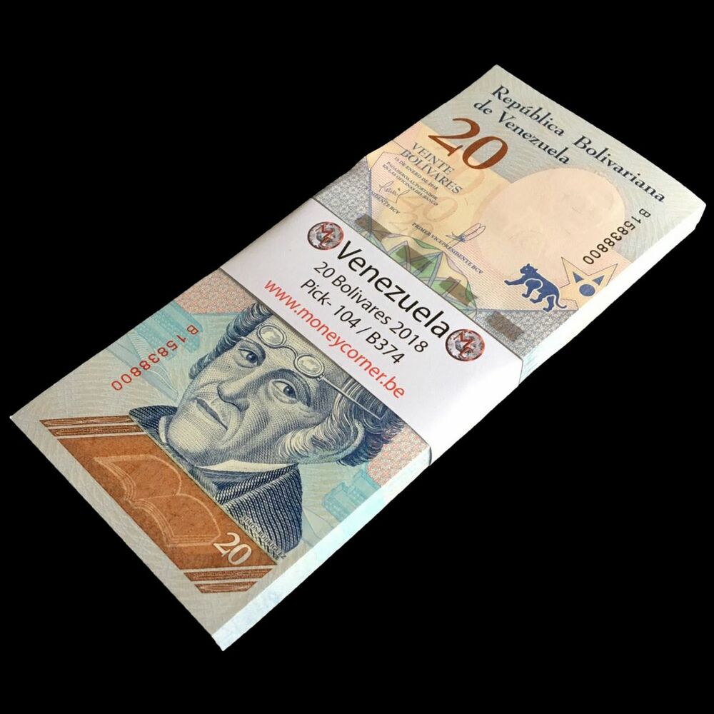 Venezuela - 20 Bolivares 2018 - Pick- 104 / B374 - Bundle 100 PCS
