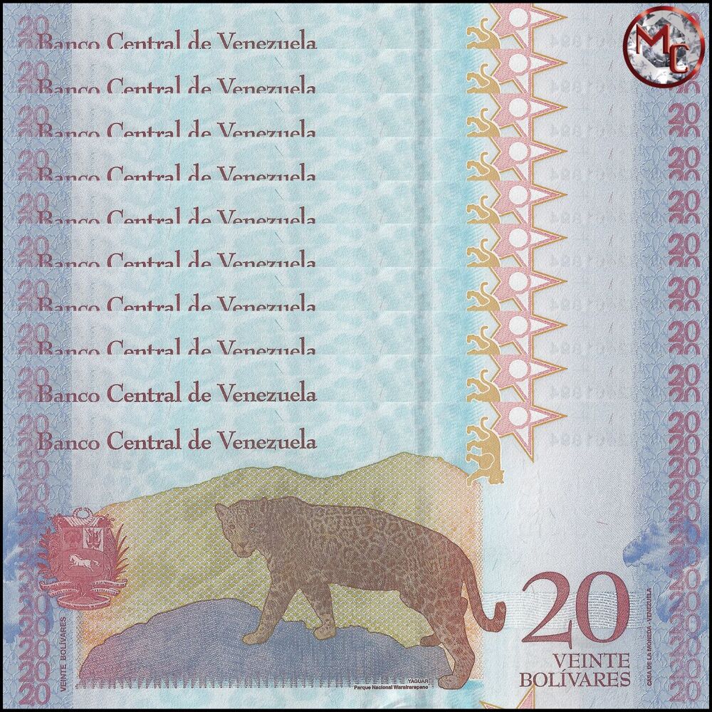 Venezuela - 20 Bolivares 2018 - Pick- 104 / B374 - Set 10 PCS