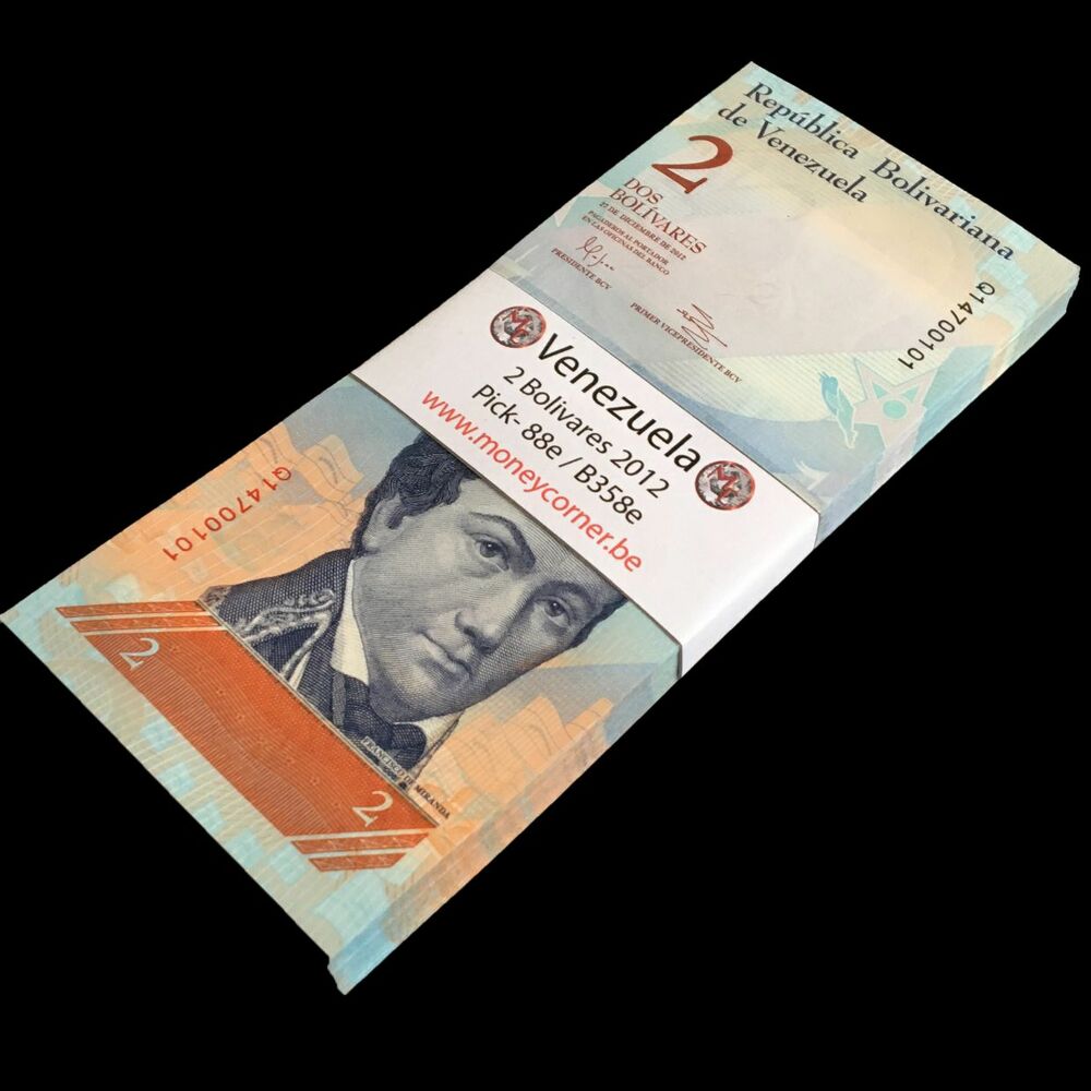 Venezuela - 2 Bolivares 2012 - Pick- 88e / B358e - Bundle 100 PCS