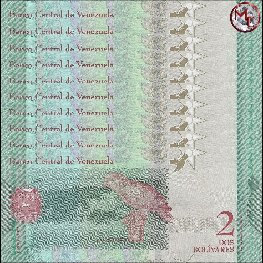 Venezuela - 2 Bolivares 2018 - Pick- 101 / B371 - Set 10 PCS