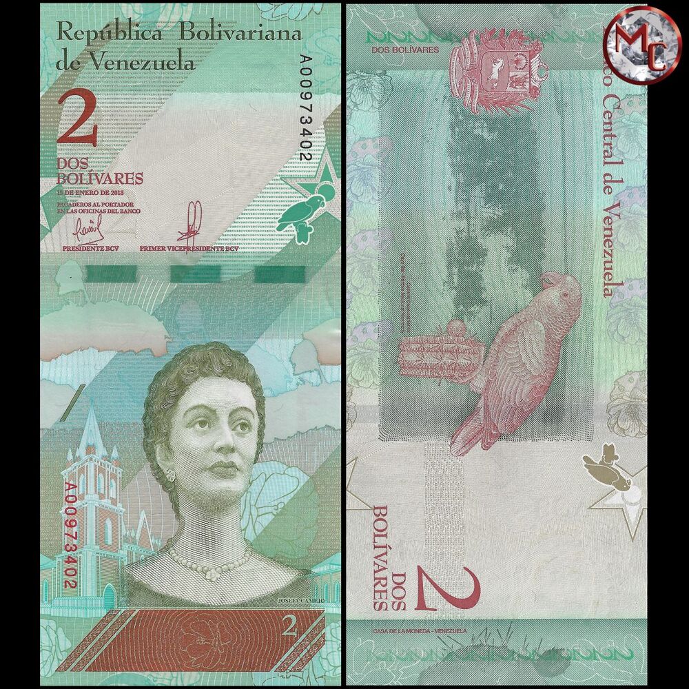 Venezuela - 2 Bolivares 2018 - Pick- 101 / B371 - Set 10 PCS