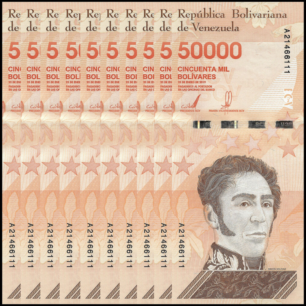 Venezuela - 50.000 Bolivares 2020 - Pick- NEW / B381a - Set 10 PCS