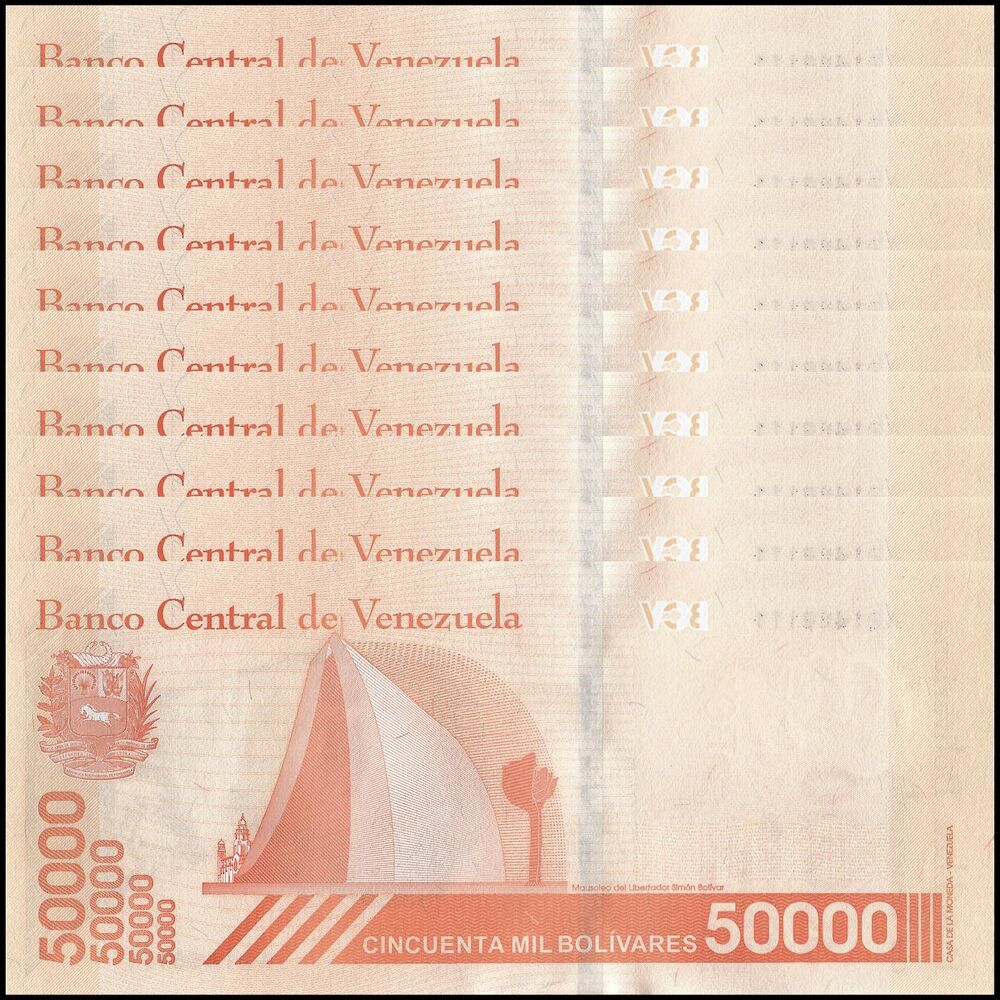 Venezuela - 50.000 Bolivares 2020 - Pick- NEW / B381a - Set 10 PCS