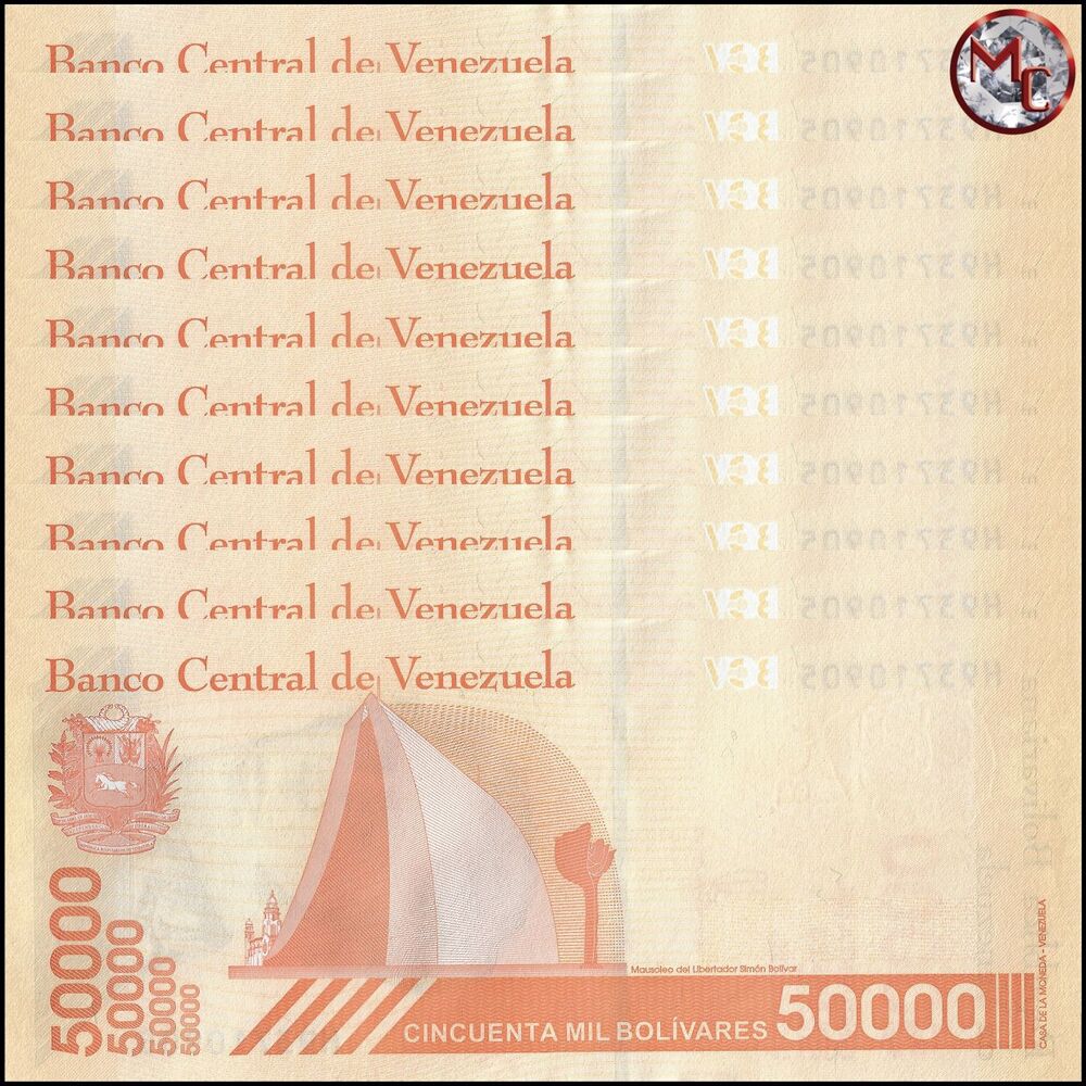 Venezuela - 50.000 Bolivares 2020 - Pick- NEW / B381b - Set 10 PCS