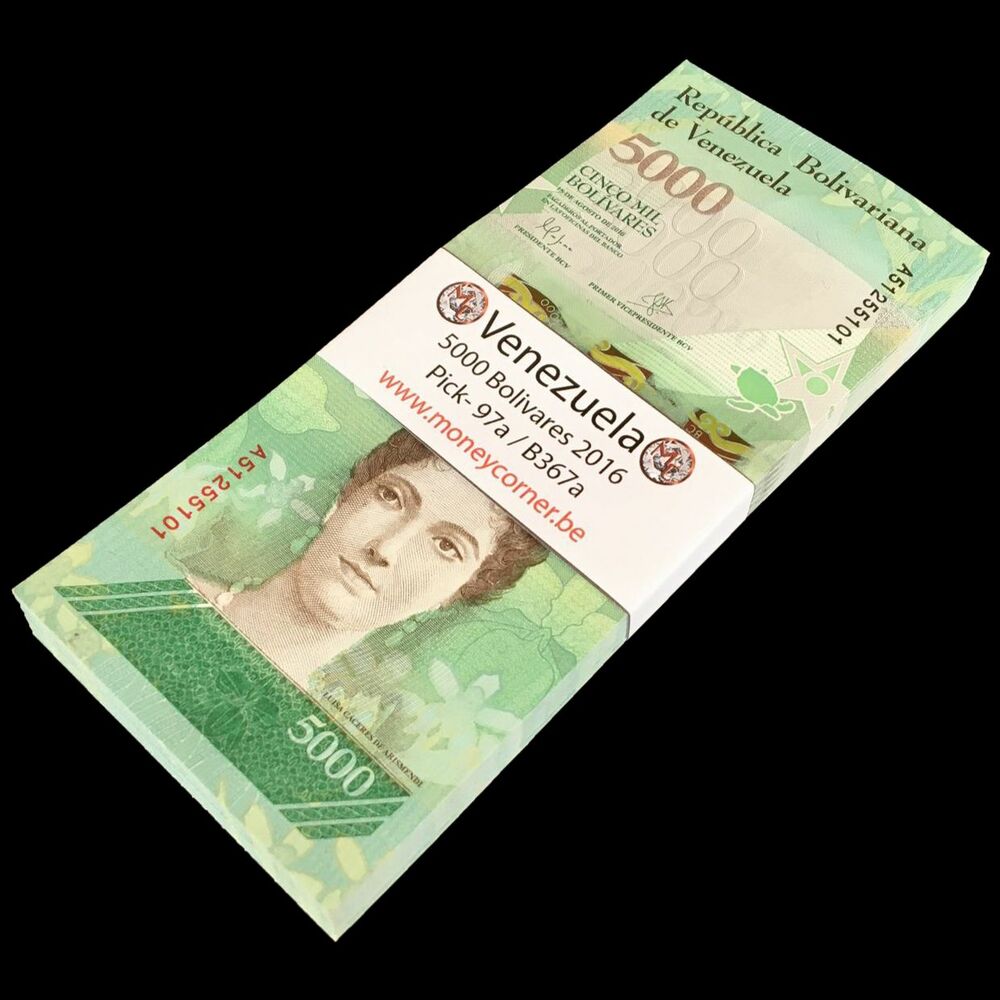 Venezuela - 5000 Bolivares 2016 - Pick- 97a / B367a - Bundle 100 PCS