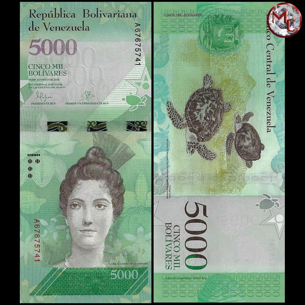 Venezuela - 5000 Bolivares 2016 - Pick- 97a / B367a - Set 10 PCS