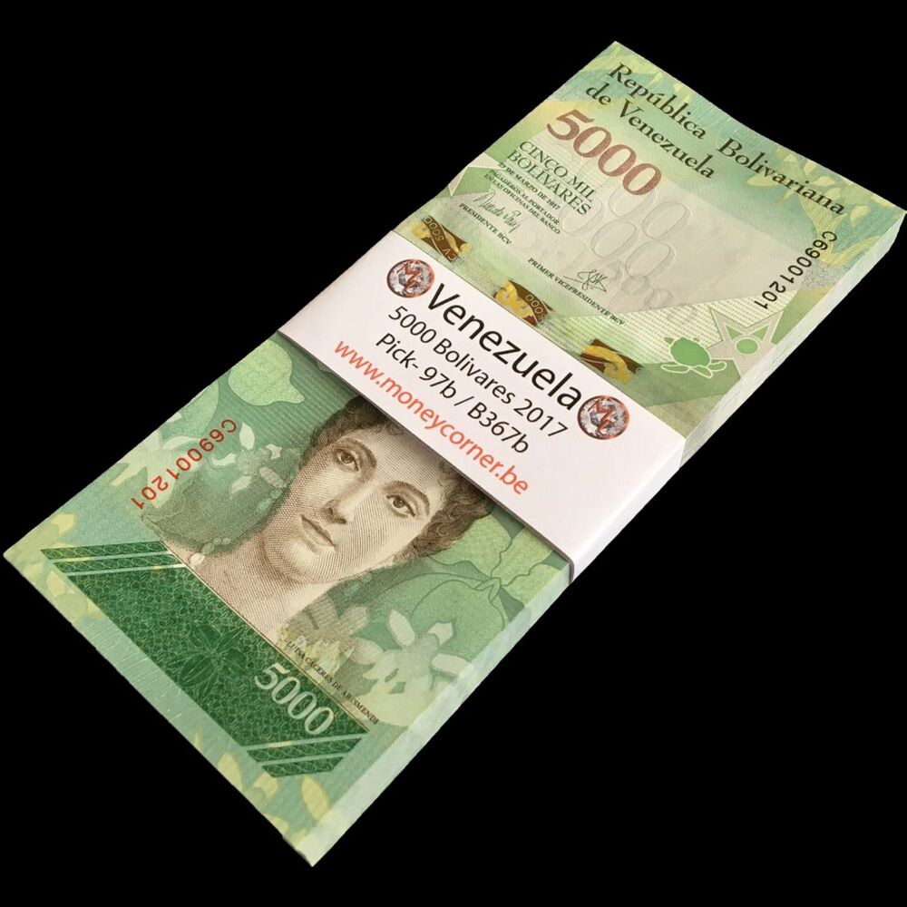Venezuela - 5000 Bolivares 2017 - Pick- 97b / B367b - Bundle 100 PCS