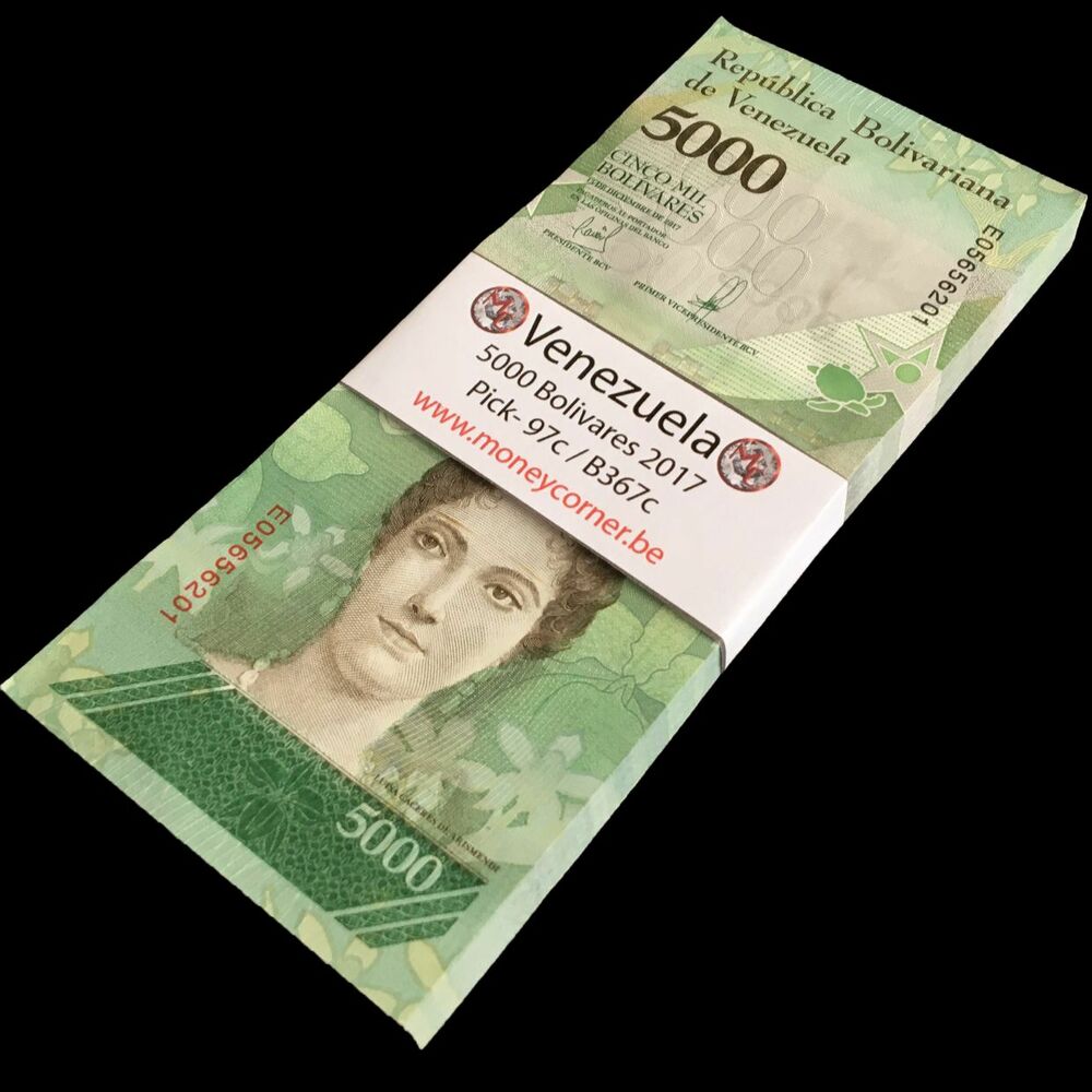 Venezuela - 5000 Bolivares 2017 - Pick- 97c / B367c - Bundle 100 PCS
