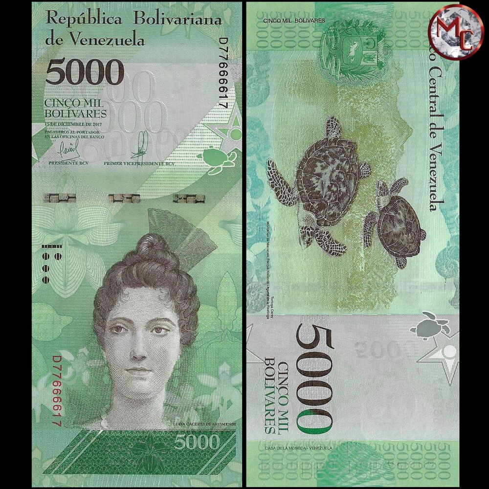 Venezuela - 5000 Bolivares 2017 - Pick- 97c / B367c - Set 10 PCS