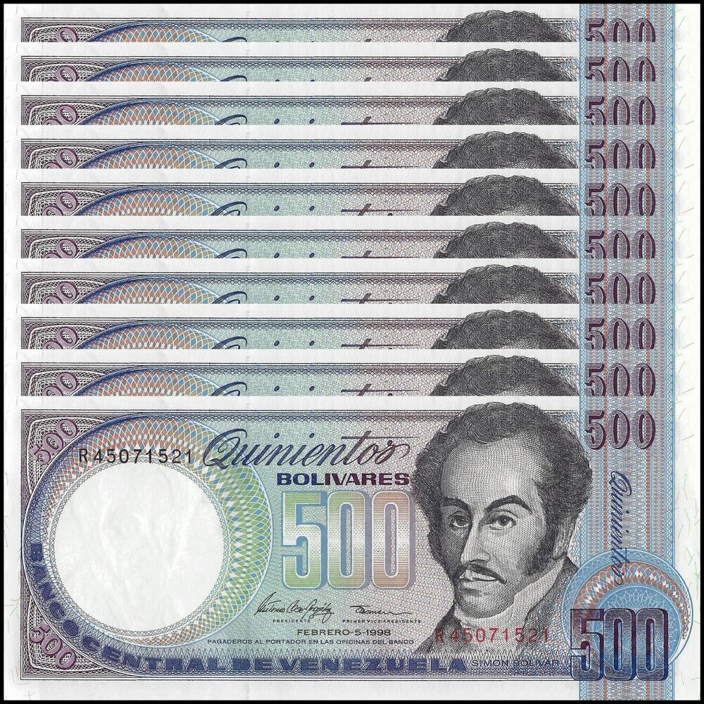 Venezuela - 500 Bolivares 1998 - Pick- 67f / B336f - Set 10 PCS