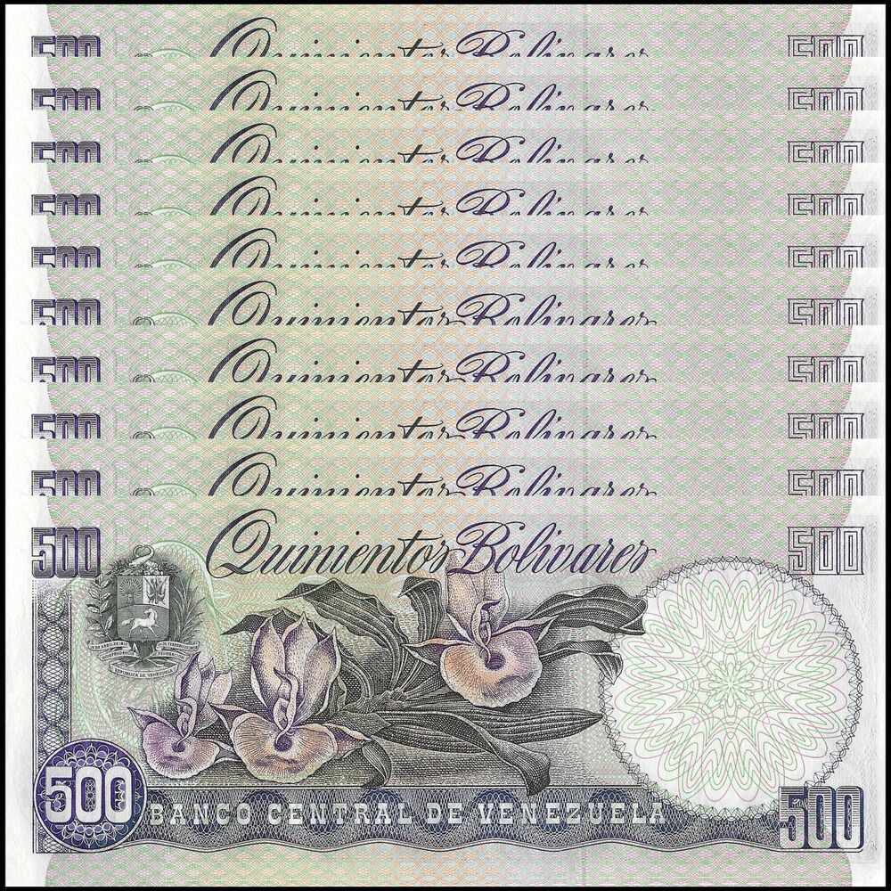 Venezuela - 500 Bolivares 1998 - Pick- 67f / B336f - Set 10 PCS