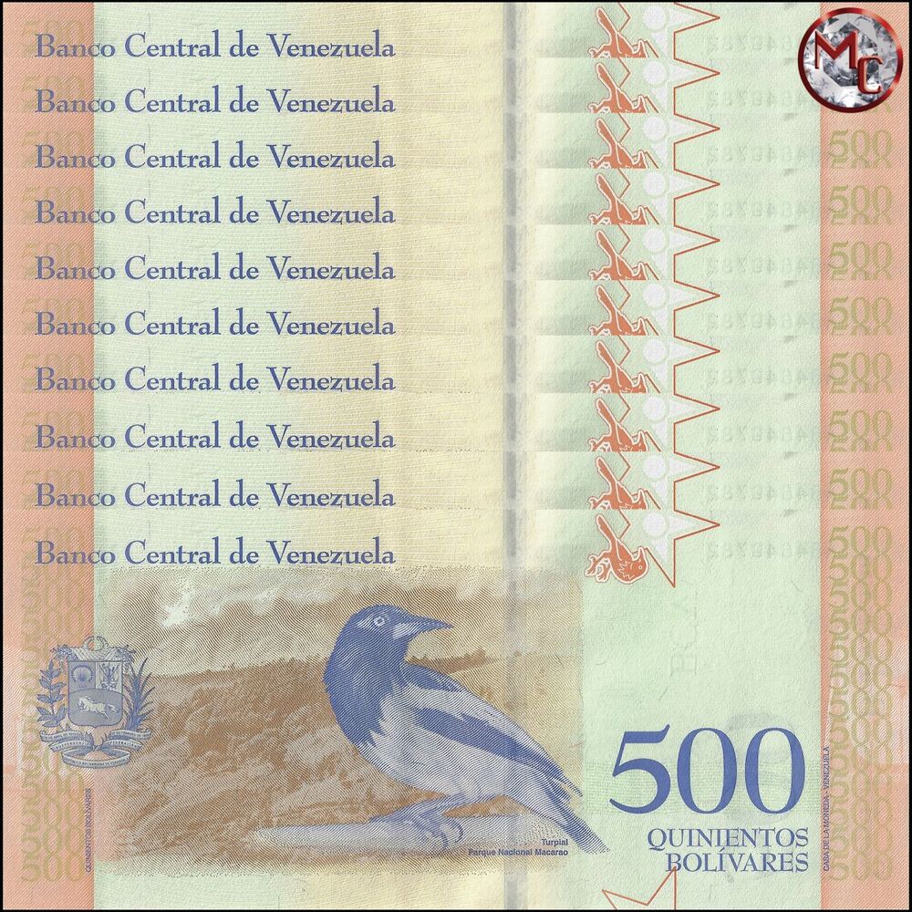 Venezuela - 500 Bolivares 2018 - Pick- 108 / B378 - Set 10 PCS