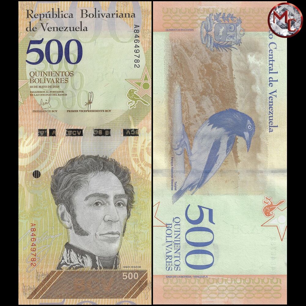 Venezuela - 500 Bolivares 2018 - Pick- 108 / B378 - Set 10 PCS