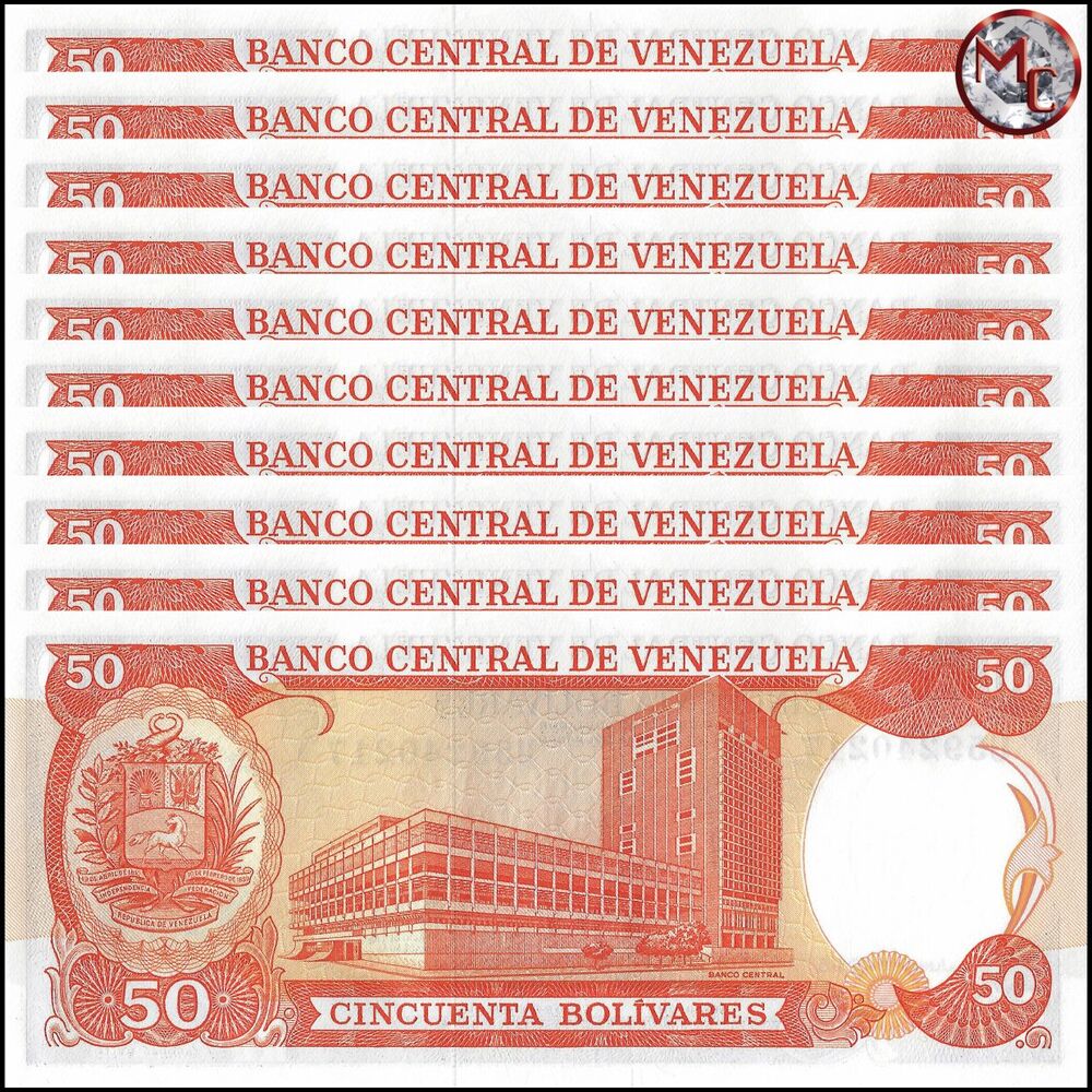 Venezuela - 50 Bolivares 1995 - Pick- 65d / B332d - Set 10 PCS