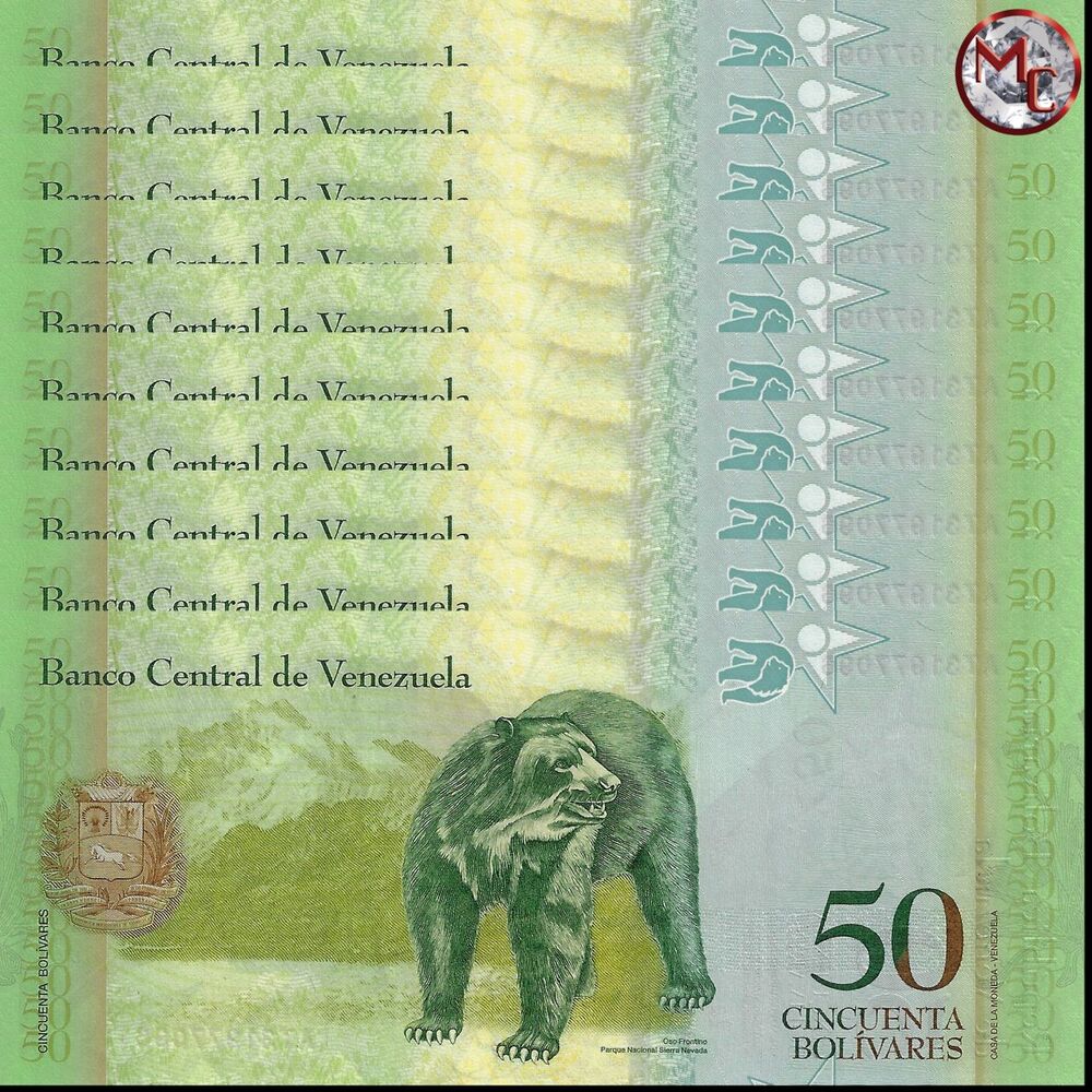 Venezuela - 50 Bolivares 2015 - Pick- 92k / B362k - Set 10 PCS