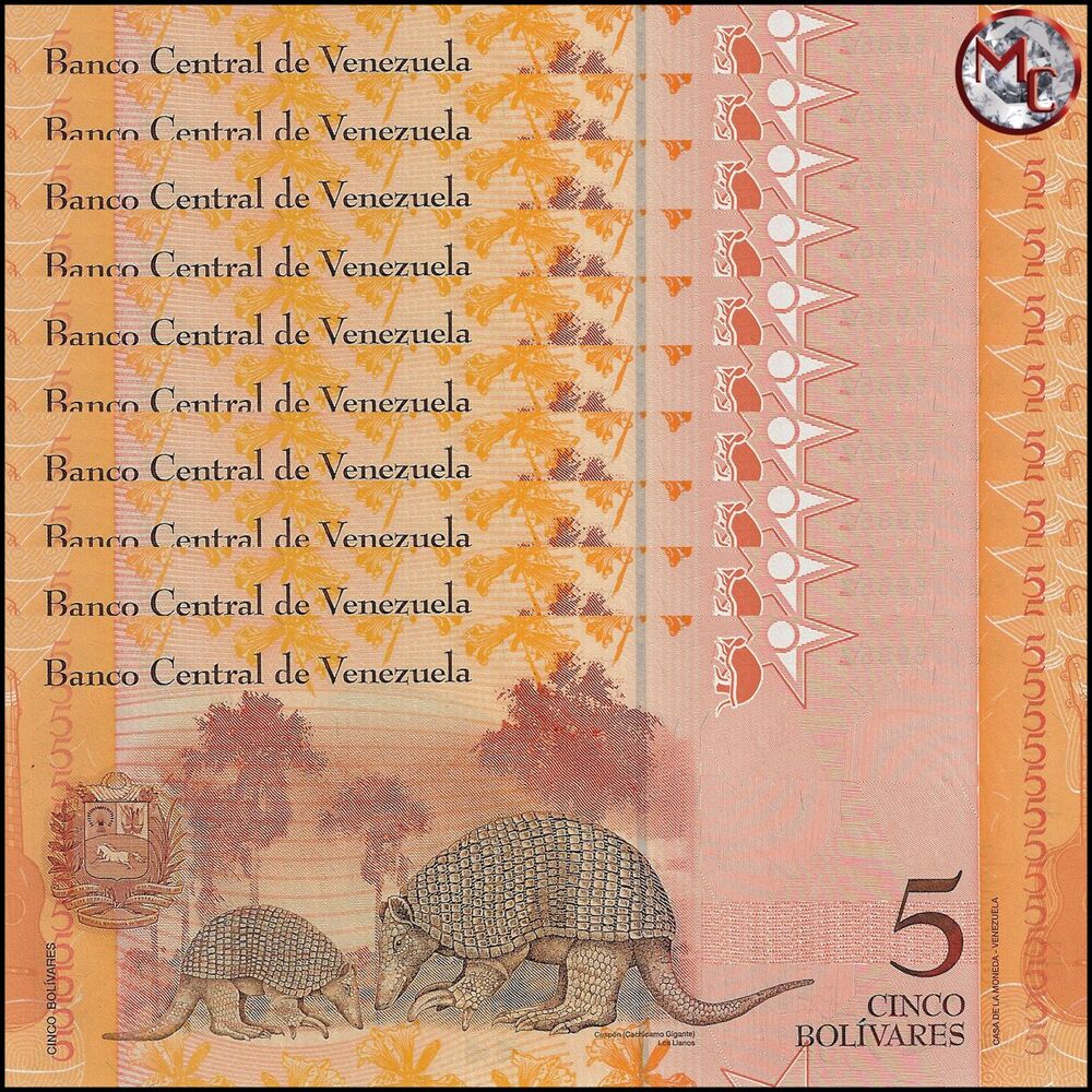 Venezuela - 5 Bolivares 2007 - Pick- 89a / B359a - Set 10 PCS