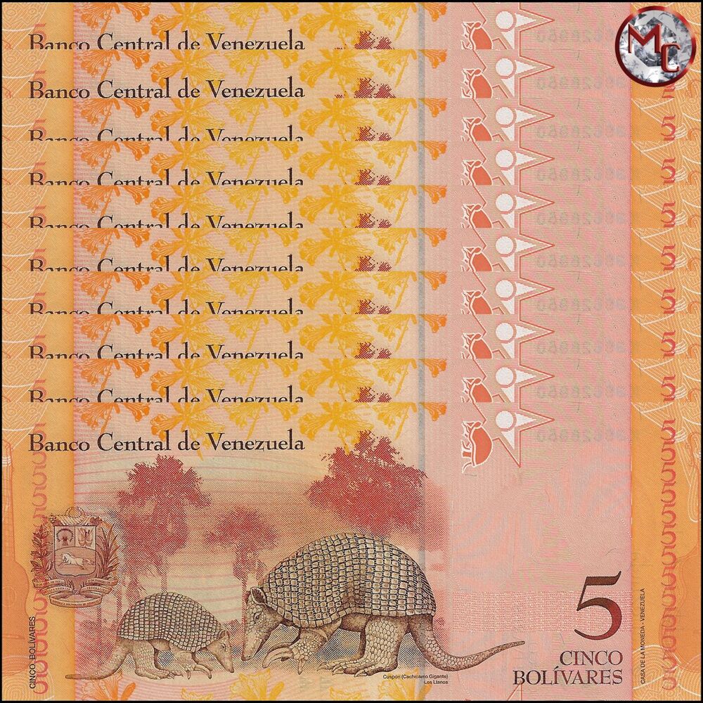 Venezuela - 5 Bolivares 2009 - Pick- 89d / B359d - Set 10 PCS