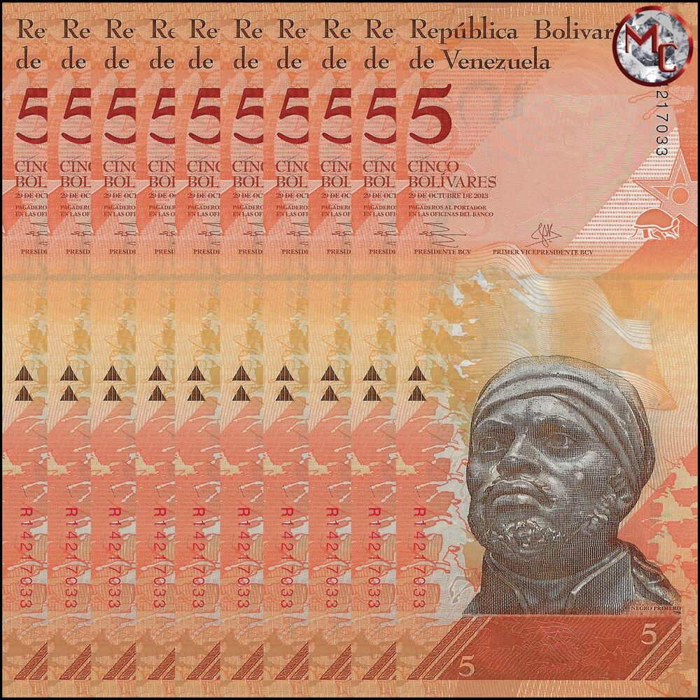 Venezuela - 5 Bolivares 2013 - Pick- 89f / B359f - Set 10 PCS