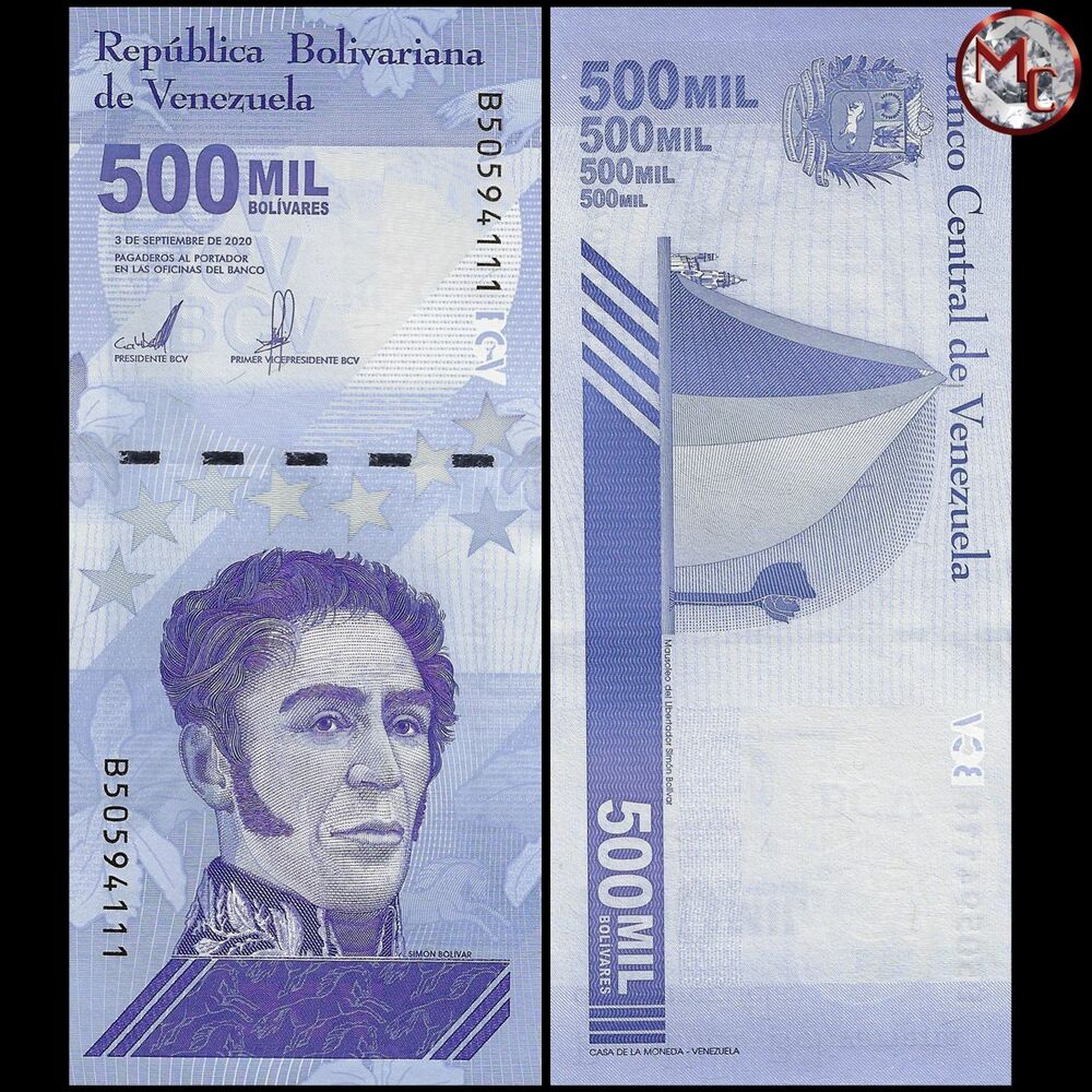 Venezuela - 500.000 Bolivares 2021 - Pick- NEW / B383 - Set 10 PCS