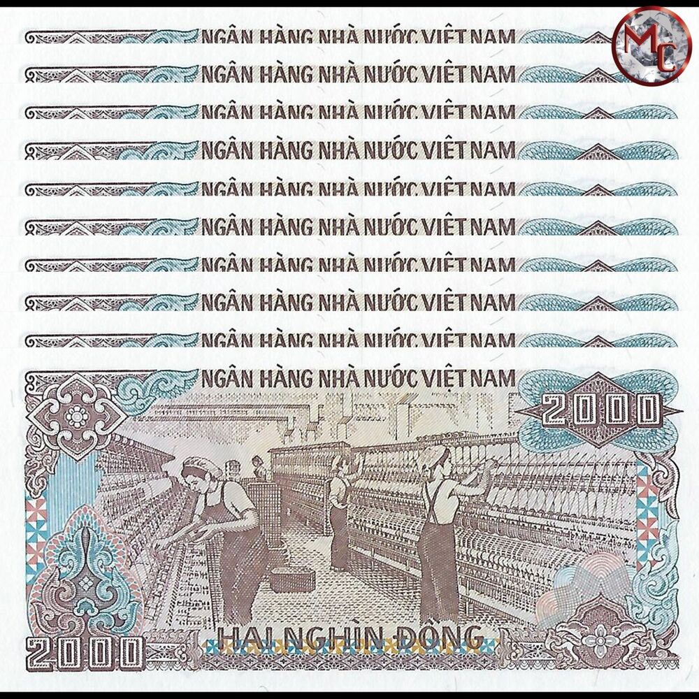 Vietnam - 2000 Dong 1988 - Pick- 107a - Set 10 PCS