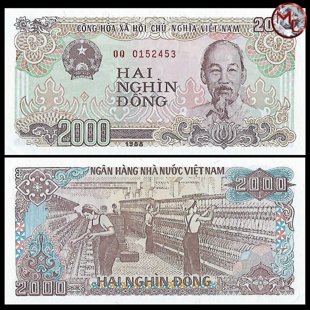 Vietnam - 2000 Dong 1988 - Pick- 107a - Set 10 PCS