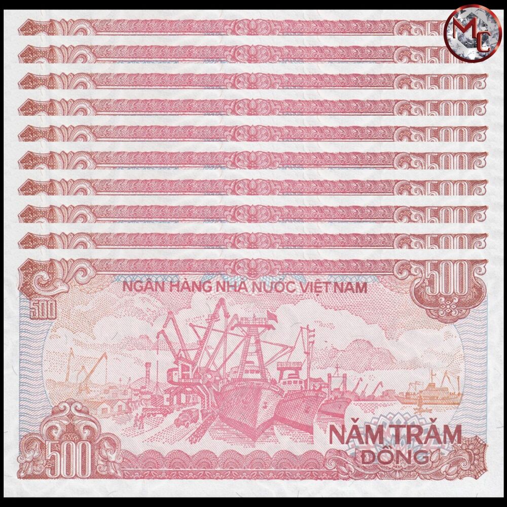 Vietnam - 500 Dong 1988 - Pick- 101 - Set 10 PCS