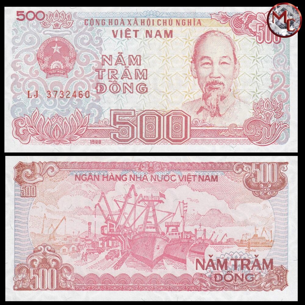Vietnam - 500 Dong 1988 - Pick- 101 - Set 10 PCS