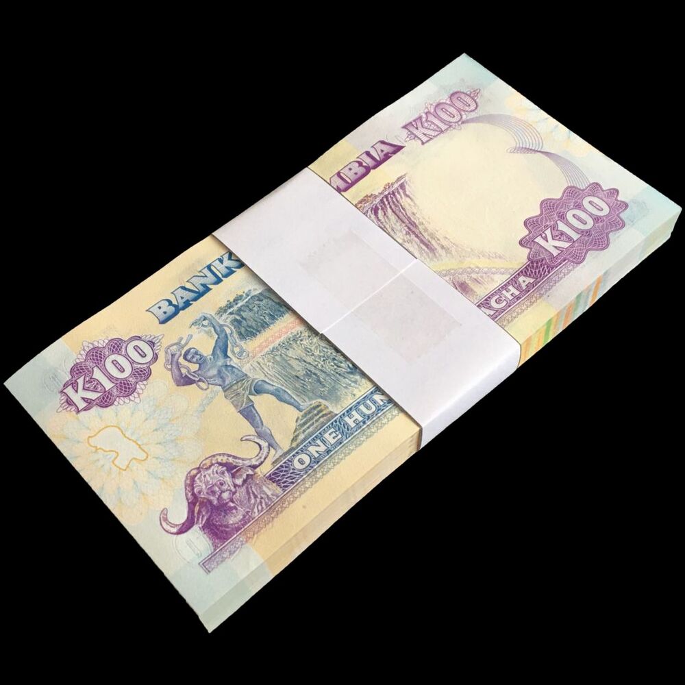 Zambia - 100 Kwacha 1991 - Pick- 34 / B135 - Bundle 100 PCS