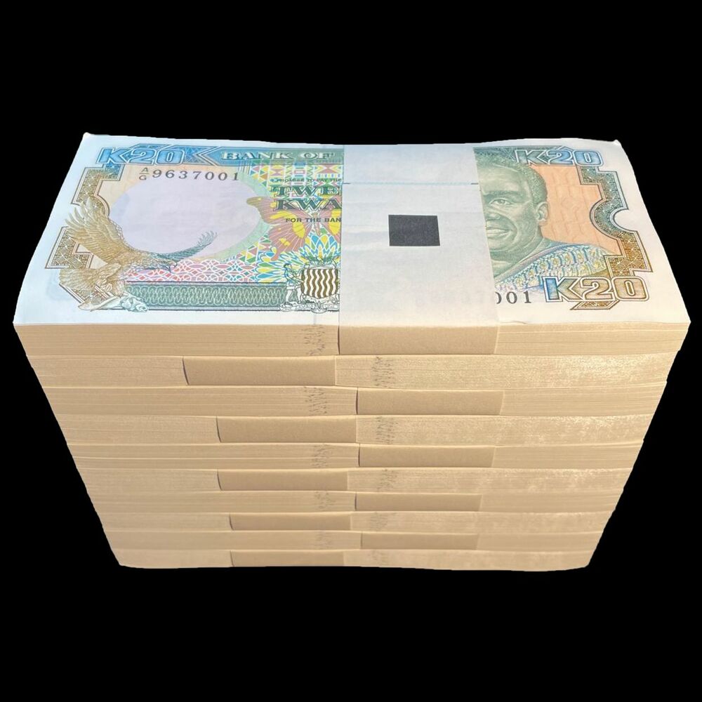 Zambia - 20 Kwacha 1991 - Pick- 32b / B133b - Brick 1000 PCS