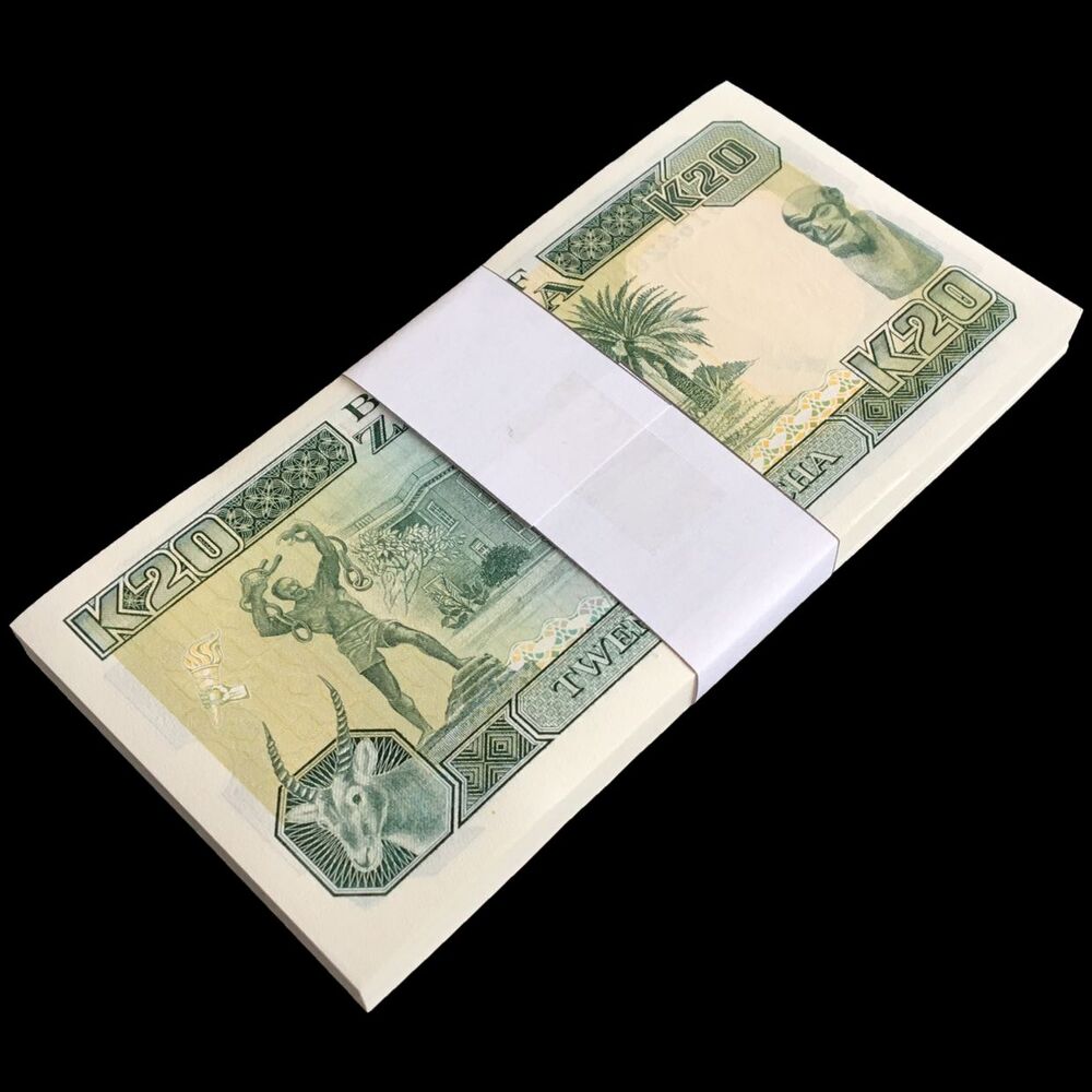 Zambia - 20 Kwacha 1991 - Pick- 32b / B133b - Bundle 100 PCS